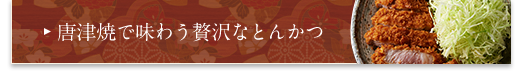 贅沢なとんかつ 